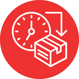On-Time Delivery icon for packers and movers