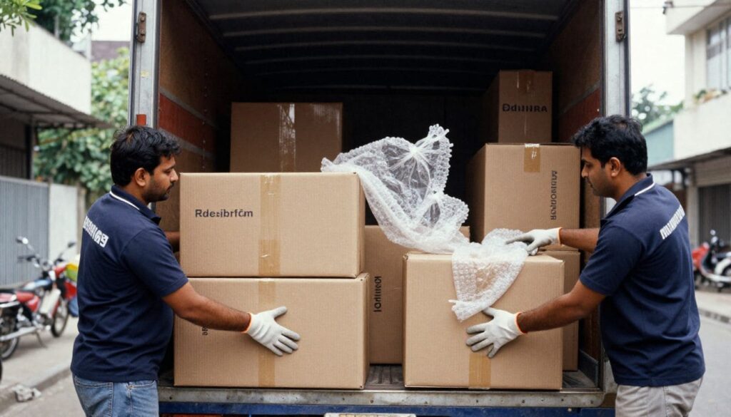 Packers and movers in Patna near me Staff loading household goods into moving truck