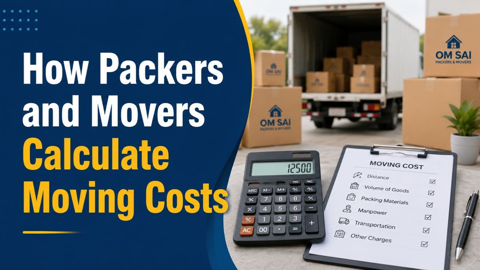 How Packers and Movers Calculate Moving Costs in Patna? Complete 2026 Guide